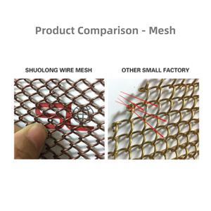 Elegante malla de enlace de acero inoxidable para pantallas de seguridad de <span class=keywords><strong>chimenea</strong></span> y rejillas decorativas para cubierta de radiador - Product Image 4