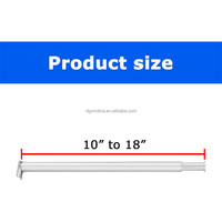 2 Soportes Profesionales Modernos y Elegantes de Aluminio para Telones de Fondo, de 10 a 18 Pulgadas, Kit de Soportes de Tubo para Telones de Fondo con Marco Doble