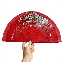 Éventails pliants portables modernes multicolores durables avec imprimé floral - Cadeau souvenir vendu directement par l'usine