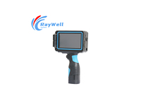Impresora de inyección de tinta portátil de mano con correa, 12.7mm, alimentada por batería, alta velocidad, Wi-Fi, todo en uno, para tarjetas, huevos y tubos, automática, 600dpi