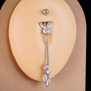 Long gland ventre anneau nouveau papillon <span class=keywords><strong>nombril</strong></span> bouton anneau mode bijoux <span class=keywords><strong>banane</strong></span> anneau femme mâle - Product Image 4