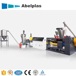 Hdpe/Ldpe Pijpvlokken Plastic Hete Snijmachine Granule Pelletiseren Productielijn