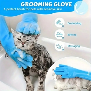 Gants de douche <span class=keywords><strong>pour</strong></span> animaux de compagnie en vente chaude, fournitures de bain <span class=keywords><strong>pour</strong></span> chiens et chats, gants de toilettage et de nettoyage <span class=keywords><strong>pour</strong></span> animaux de compagnie - Product Image 3