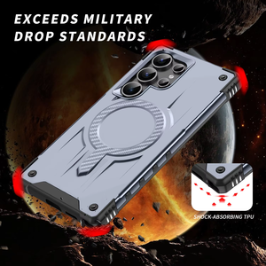 Cover per Telefono Antiurto in TPU+PC con Magnete per Samsung S25 Ultra, Custodia per iPhone 17Pro Max 16 15 14 <span class=keywords><strong>13</strong></span> - Product Image 5