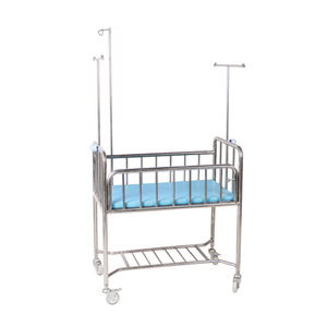 Cuna de Acero Inoxidable para Bebé Hong Xing HX-B18, Cama Portátil para Bebés de Uso Médico y Hospitalario - Product Image 2