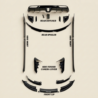Kit carrosserie noir brillant personnalisé pour Tesla Model 3 2024, amélioration ABS, pare-chocs avant, aileron, accessoires de carrosserie