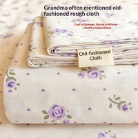 Parure de lit trois pièces en tissu épais pour dortoir étudiant, avec matelas rafraîchissant, couette simple et taie d'oreiller, anti-humidité