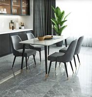 Moderne Wohnzimmer möbel Tisch Gold Marmor Esstisch Esstisch