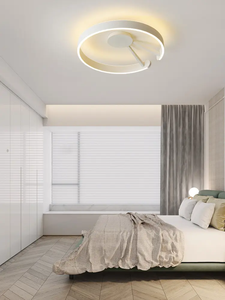Gran oferta, diseñador moderno, luz redonda que empuja, sala de estar, dormitorio, montaje empotrado, lámpara de techo led regulable - Product Image 2