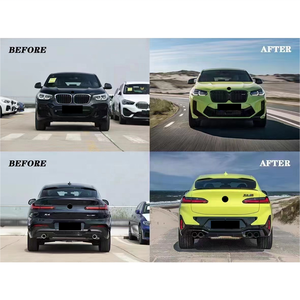 Pour BM X4 G02 18-21y mise à niveau ancien à nouveau X4M F98 LCI 2022 Style Kit <span class=keywords><strong>de</strong></span> carrosserie pare-chocs <span class=keywords><strong>de</strong></span> <span class=keywords><strong>voiture</strong></span> calandre lumières pièces <span class=keywords><strong>de</strong></span> réglage automatique ensemble complet - Product Image 3