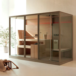 Cabine de <span class=keywords><strong>douche</strong></span> <span class=keywords><strong>à</strong></span> vapeur en bois massif de pruche de style moderne italien <span class=keywords><strong>à</strong></span> vendre fonction infrarouge lointain pour les villas baignoires cabine de bain <span class=keywords><strong>prix</strong></span> - Product Image 2