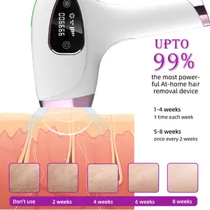 Freezing Point Ice Quartz Cooling Cool Painless Handset Depilator Light Device At Home Permanent Laser Ipl Hair Removal