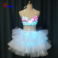 Jupes tutu lumineuses à LED de haute qualité de style moderne vêtements de danse du ventre sexy et chauds