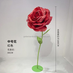 QSLH-351 Offre Spéciale artificielle mariage géant Rose pièce maîtresse fleur fleurs en <span class=keywords><strong>papier</strong></span> pour décor <span class=keywords><strong>de</strong></span> scène <span class=keywords><strong>de</strong></span> mariage - Product Image 5