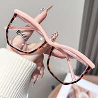Lunettes anti-lumière bleue pour femmes, style influenceur, monture œil-de-chat irrégulière, design plein cadre ; Nouveauté polyvalente