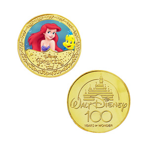 12 Monedas de Metal Doradas de la Serie de Princesas de Películas Animadas Estadounidenses, Blancanieves, Elsa, Monedas Conmemorativas para Coleccionar y Regalar - Product Image 5