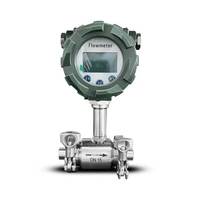 China KFMH 0.5% 1.0% Fluido de baja viscosidad Abrazadera DN15 24VDC Medidor de flujo de turbina de aceite líquido de agua