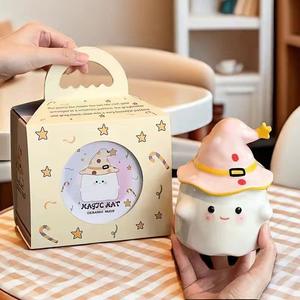 Taza de fantasma de dibujos animados de 350ml, Taza de cerámica creativa divertida para fiesta mágica, taza de agua de regalo para <span class=keywords><strong>Halloween</strong></span> - Product Image 4