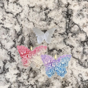 ORIGINAL Butterfly <b>Silicone</b> Candle Mold 3D Floral Non-Stick Heat Resistant Easy Demoulding Cake Decorating Tool Custom Packaging - Product Image 3