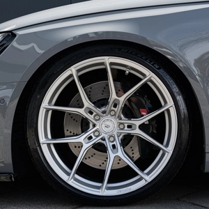 Jantes forgées SHIN, finition argent mat concave, design multi-rayons, légères, forgées, 5x100 5x112, compatibles avec <span class=keywords><strong>Audi</strong></span> 4 A5 <span class=keywords><strong>A6</strong></span> A7 S7 S8 - Product Image 2