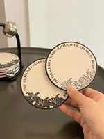 Sous-verre en papier recyclé épais 5 plis imprimé de logo personnalisé sous-verre en papier absorbant pour boisson