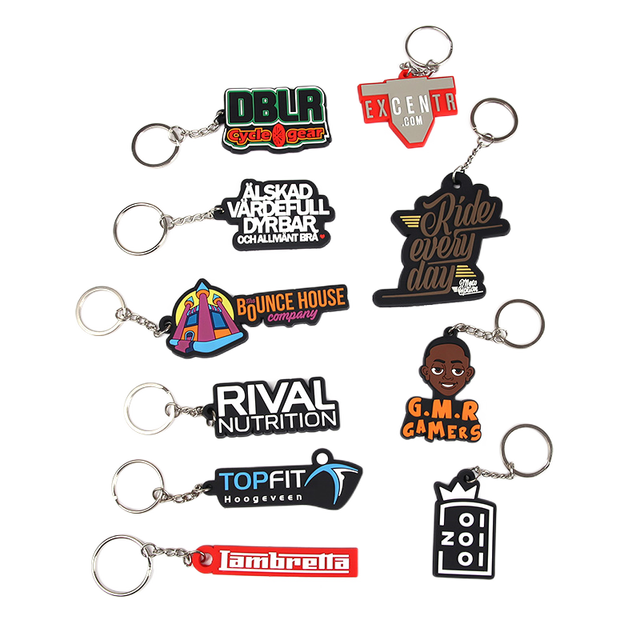 All Type of Rubber Key Chains Personalized Keychains Custom 3D Soft PVC Strap PVC Truck Rubber Keyring for Promotion Gift