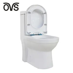 OVS卫生洁具易清洁酒店浴室陶瓷双冲水美国标准一体式卫生间