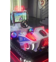 Voiture à pédales à monnayeur pour parcs d'attractions, machine de jeu dynamique pour enfants, jeu de course et de conduite en arcade intérieure