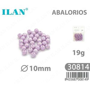 Perline Acriliche Ilan 10mm Lilla Chiaro 19g - Product Image 1