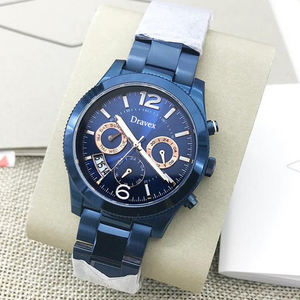 Montre à quartz de luxe pour femmes 40 mm Multifonctionnelle Chronographe Cadran Date Acier inoxydable Mode affaires - Product Image 5