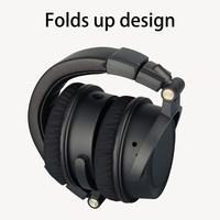 Casque de monitoring professionnel Audfine DH7100 pliable avec aimants néodyme de 50 mm et réponse en fréquence étendue pour l'enregistrement en studio
