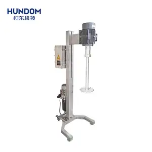 HUNDOM Factory Price High Speed Cutting Homogenous Disperser Batch High Shear Mixer With Hydraulic Lift For Paint Chemicals