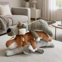 Jouet en peluche pour chien résistant aux morsures, en forme de lion ou d'éléphant, durable, pour chiot, pour le divertissement quotidien, jouet en peluche pour animaux de compagnie