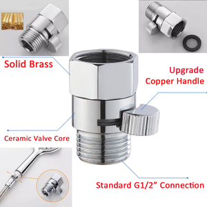 G1/2 "in ottone valvola di controllo del flusso di flusso della <span class=keywords><strong>doccia</strong></span> regolatore di pressione, <span class=keywords><strong>doccia</strong></span> testa di arresto valvola di arresto interruttore per il braccio della <span class=keywords><strong>doccia</strong></span> - Product Image 4