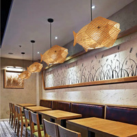 Plafonnier led suspendu en bambou au design moderne, éclairage d'intérieur, luminaire décoratif de plafond, idéal pour une cuisine, une chambre à coucher ou un restaurant, ou des escaliers