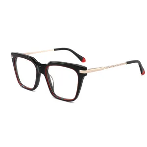 Veetus眼镜眼镜时尚眼镜框零件复古醋酸纤维镜框光学玻璃框眼镜