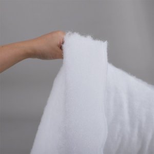 Matériau de remplissage de <span class=keywords><strong>doublure</strong></span> de vêtement <span class=keywords><strong>thermique</strong></span> doux en flocon de laine de mouton blanc compostable imperméable - Product Image 6