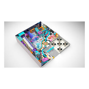 Aire <span class=keywords><strong>de</strong></span> jeux intérieure personnalisée, équipement <span class=keywords><strong>de</strong></span> jeux doux pour enfants, café <span class=keywords><strong>de</strong></span> jeux commercial avec piscine à balles, grand toboggan et <span class=keywords><strong>trampoline</strong></span> - Product Image 2