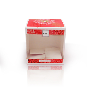 Caixa de Bolo Personalizada Branca Transparente de <span class=keywords><strong>3</strong></span>, 4, 6, <span class=keywords><strong>8</strong></span> Polegadas com Janela, Embalagem de Papel Luxuosa para Confeitaria com Alça - Product Image 2