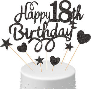 Nuevo Adorno para <span class=keywords><strong>Pastel</strong></span> <span class=keywords><strong>de</strong></span> Cumpleaños <span class=keywords><strong>de</strong></span> Papel con Purpurina Dorada Rosa, para <span class=keywords><strong>15</strong></span>, 16, 18, 2, 30, 50, 60, 70, 80 Años, Decoración para <span class=keywords><strong>Pastel</strong></span> con Estrellas, para Mayores <span class=keywords><strong>de</strong></span> 14 Años - Product Image 3