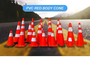 450mm Cheap Price High-Reflective Removable Rubber Colored Traffic Cone