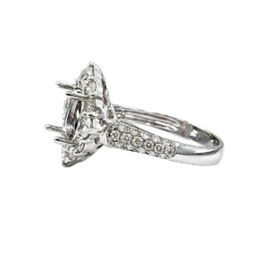 Livraison rapide, haute qualité, bague de fiançailles et de mariage en or jaune massif 18 carats, diamant véritable de forme ovale, magnifique halo, pour femmes - Product Image 2