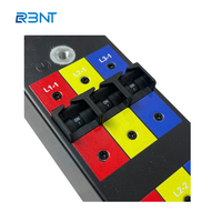 PDU intelligent triphasé à montage en rack 63A 380V 42 prises, unité de distribution d'alimentation avec contrôle à distance via IPv4/IPv6/HTTP/SNMP/SMTP