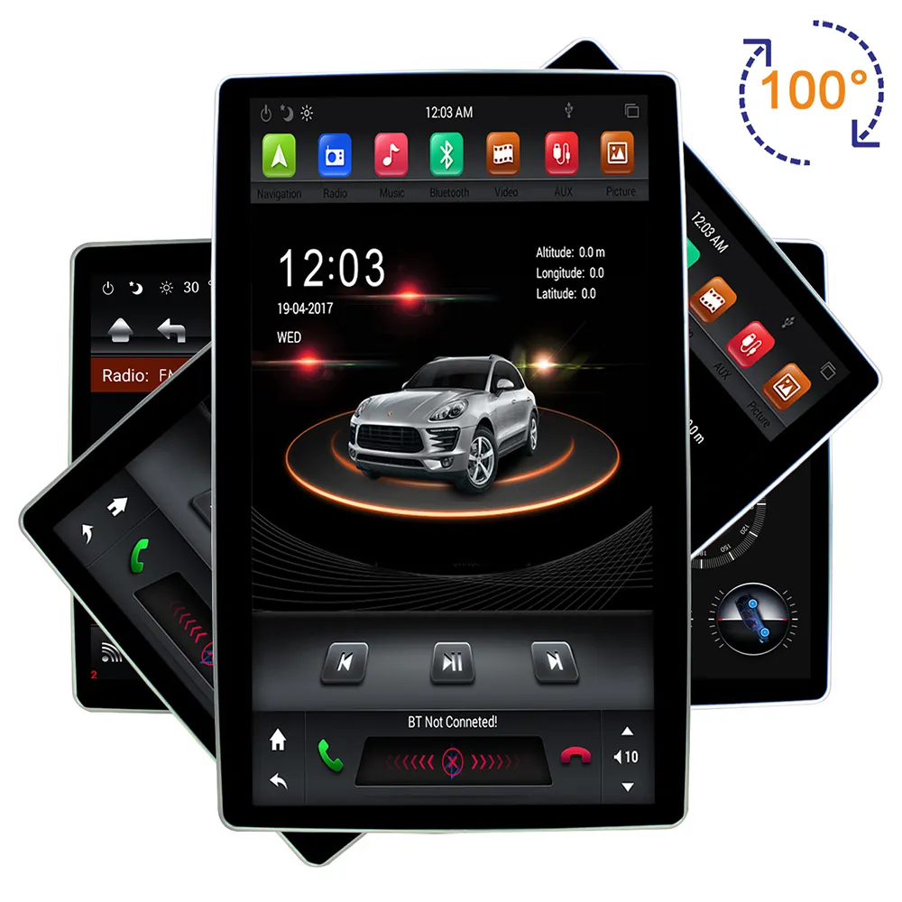 13inch Car Radio 2 DIN With HD Touch Screen MP5 Multimedia Player Audio Bluetooth Car Stereo for Rear View Camera