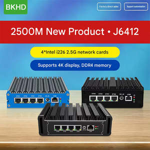 Mini PC sin ventilador BKHD J5005 J6412 7305 i3 1115G4 con 4 puertos LAN 2.5G y dispositivo de red Intel I226 - Product Image 1
