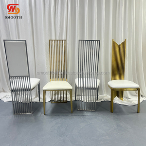 Sedia per Banchetti <span class=keywords><strong>e</strong></span> Eventi in Acciaio Inossidabile <span class=keywords><strong>Argento</strong></span> <span class=keywords><strong>e</strong></span> <span class=keywords><strong>Oro</strong></span> dal Design Moderno SMOOTH - Product Image 5