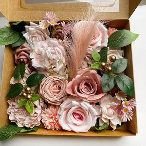 <span class=keywords><strong>Promie</strong></span> 手工制作便携式丝绸花盒毕业典礼母亲节情人节圣诞节人造花花束礼物 - Product Image 5