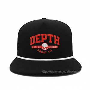 Casquettes Snapback avec logo personnalisé OEM Chapeaux d'extérieur à facture plate réglables de haute qualité pour les voyages et les affaires au Vietnam - Product Image 1