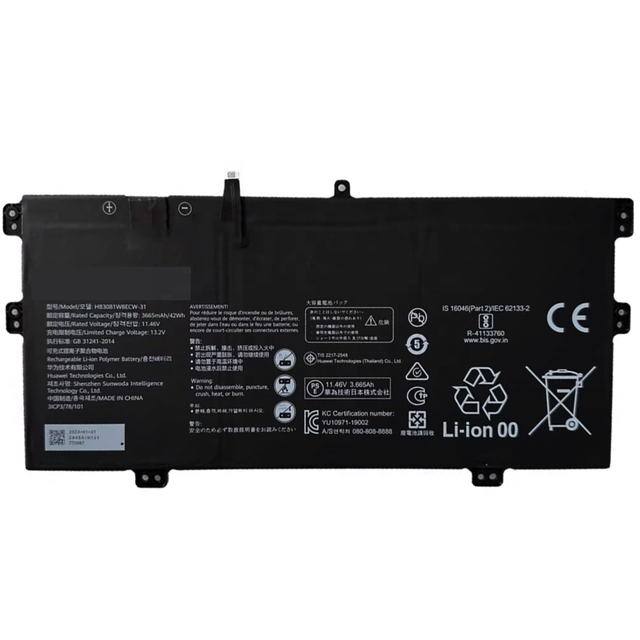 HB30B1W8ECW-31 11.46V 42Wh Laptop Battery Factory for Huawei MateBook X 2020 I5 I7 10th EUL-W19 EUL-W19P Notebook Battery