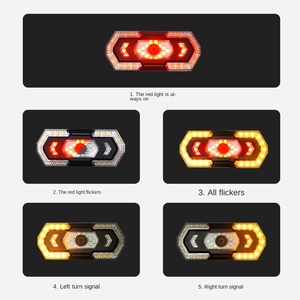 Nouvelles feux arrière de vélo sans fil à commande à distance, étanches IPX4, 1200 mAh, installation facile, clignotants réglables - Product Image 4